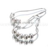 CALABASH PEARLS Shower Curtain Hooks Rings,Shower Curtain Rings,Polished Chrome Metal Bathroom Shower Curtain Hooks thumbnail-1