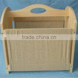 Handmade Natural Used Wooden Magazine Rack Wholesale thumbnail-1