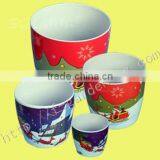 Top Round Flowerpot,christmas Plastic Pot,plastic Flower Pot thumbnail-1