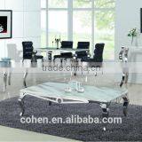 Foshan Craft Stainless Steel Marble Top Coffee Table B2132-3 thumbnail-2