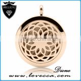 316L Stainless Steel Aromatherapy Essential Oils Diffuser Pendant Necklace Jewelry