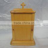 Chinese Funeral Supply European Style Hand-crafted Solid Wood Funeral Urn Wholesale for Adult Ashes thumbnail-1