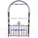 wrought iron garden arch with gate LMGRG-51001