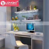 Hot Sale Carving Flower Floating Shelf Home Wall Display MDF Wood Set of 3 Wall Mount Shelf thumbnail-2