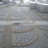 Fan Shape Granite Paving Stone Mixed Color Driveway Paving Stone thumbnail-1