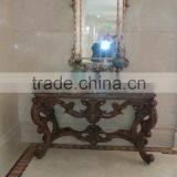 Living Room Furniture Set Antique Console Table With Framed Mirror thumbnail-3