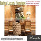 Momoda Royal European Antique Gold Baroque Solid Wood Carved Bedroom Dresser With Mirror Set Louis XVI Home Furniture thumbnail-1