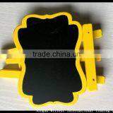 Yellow Wooden Blackboard, Multi-function Decorative Chalkboard With Stand thumbnail-4