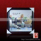 Home Furniture Decoration Handpainted Rural Scene Porcelain Islamic Art Painting From China thumbnail-1
