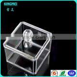 Mini Clear Acrylic Makeup Rectangle Storage Box With Lid thumbnail-6
