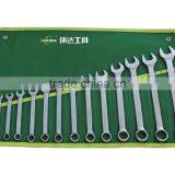 14pcs Flexible Head CRV Combination Ratchet Wrench Set thumbnail-1