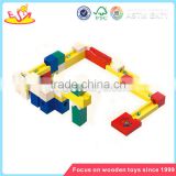 Wholesale creative wooden building blocks track toy brain training wooden blocks track toy W13A019