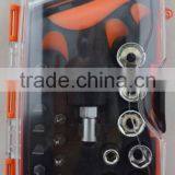 25pc Ratchet Driver&Bits Set