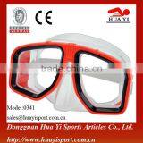 Colorful Frame Durable Waterproof pc Lens Diving Mask thumbnail-1