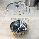 New Design Red Flower 8Liter Stainless Steel Cheap Chafing Dish for Butter