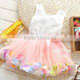 2015 New design little baby girl dance costumes dress fashion baby dress Baby party clothes newborn dress for girl