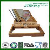 Bamboo Bathtub Caddy Tray With Extending Sides and With Waterproof Cloth thumbnail-5