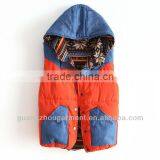 2012 lady fashion garment cheap cotton winter vest