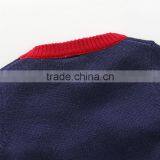 Latest Brand Kids Boy Pullover Cartoon Striped Cotton Sweater thumbnail-4