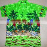 Macau Parrot Palm Tree Print Hawaiian Shirts thumbnail-5