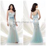 Lady Lace Evening Scoop Neckline One Piece Long Dress thumbnail-1