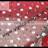 White Flower in Black Tutu Tulle, 100% Polyester Tutu Tulle, Garment Fabric thumbnail-1