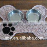 2017 Hot New Products For Pet Dog Crochet Pattern Pet Food Feeding Floor Mat Supplier thumbnail-3