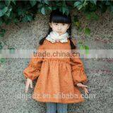 Pure Color Mosaic Dress Kids Girls Frozen Chic Dreses Woolen Dresses for Fashion Girls thumbnail-1