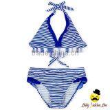 Hot Sale Beautiful Printed Colorful Striped Separable Type Nylon Teen Girl Bikini Swimwear Under Panties thumbnail-4