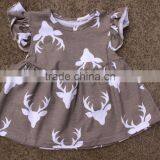Printed Kids T Shirt Chicken Prints Baby Girl Summer Flutter Tunic Kids Shirts thumbnail-6