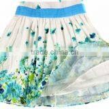 Latest Summer Custom Designs Flower Printing Net Fomal Kids Dresses thumbnail-4