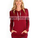 Made in China Ladies Thin/lightweight Drawstring Hoodies thumbnail-4
