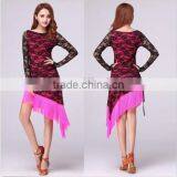 Lace Fringe Latin Dance Dress 2 Pcs Costume, Various Color thumbnail-3