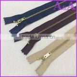 #4 Metal Zipper,with YG Slider,close End, for Brazil Market thumbnail-5