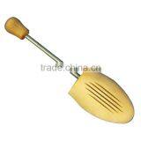 High Quality Wooden Material Shoe Tree Type Painted Shoe Tree in Lotus Wood With Spring thumbnail-1