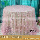 2016 Fashion Lace Fabric Art Lace 2Yard Exquisite 3D Flower 150cm Handmade Diy Wedding Dress Fabric Clothes Tablecloth Decorati thumbnail-3