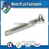 Made in Taiwan Steel Material High Quality PHIL Drive Flat Head Patta Milti Self Drilling Screws thumbnail-3