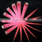 Pink Hair Extension Clip, Clip in Synthetic Hair Extensions