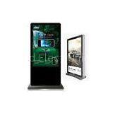 Custom Touch Screen Floor Standing Digital Signage 450cd / m2 Plug and Play