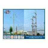 220KV Steel Tubular Electrical Power Pole , High Voltage Poles thumbnail-1