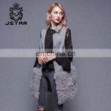 Custom Design Cashmere Coat Women Sleeveless Outerwear Fox Vest thumbnail-3