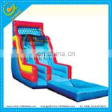 2017 cheap inflatable water slide with pool