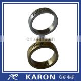 fashionable custom engraved logo souvenir ring for wholesale
