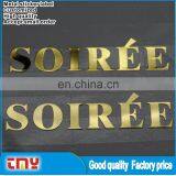 Adhesive Gold Metal Label Sticker Custom Metal Brand Logo Sticker Label thumbnail-1