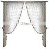 The New Nordic Solid Color Thick Clipped Pom Pom Voile Curtains Sheer Linen thumbnail-4