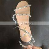 Fashion Shoes Outdoor Diamond Rhinestone Casual Slides Flat Rubber Soled Female Sexy Slippers Women's Summer Sandals thumbnail-6