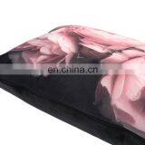 Wholesale 100% Polyester Velvet Beautiful Rose Flower Printed Online Backrest Cushion Cover Set for Wooden Sofa thumbnail-3