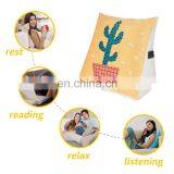 Wholesale Cartoon Design Soft Triangle Wedge Bolster Cushion Pillow Bed Reading Backrest Cushion For Sofa Office Chair thumbnail-6