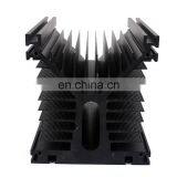 Black Anodized Aluminum Extrusion Heat Sink Profile thumbnail-4
