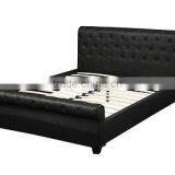 Bedroom Furniture Modern Design Cream Leather Big Bed Modern Bed Designs For Hotel thumbnail-2